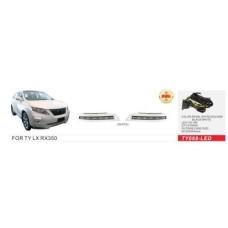 Фари дод. модель Lexus RX 350 2009-12/TY-668L/DRL-12V4W/Black/eл.проводка (TY-668-LED/DRL)