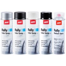 APP Фарба аерозольна Rally Color Spray, чорний мат. 600ml (210112)