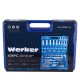 Універсальный набір инструмента 1/4" & 1/2", 108 предм (6 гран.) Werker (UN-1108П-6)