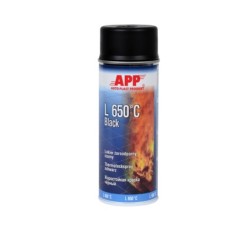 APP Фарба аерозольна L650*C Black Spray, чорний 400ml (210431)