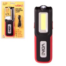 Переносна лампа "VOIN" VL-109, 5W-COB+3W XPE/Power Bank 2000mAh/магніт/інд. заряда (VL-109)