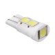 Лампа PULSO/габаритна/LED T10/5SMD-5050 CERAMIC/12v/0.5w/100lm (LP-121066)