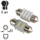 Лампа PULSO/софітні/LED SV8.5/T11x31mm/2 SMD-5730/9-18v/80Lm (LP-64031)