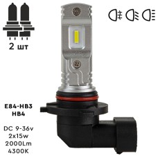 Лампи PULSO E84-HB3/HB4/ 2835/9-36v/2x15w/2000Lm/4300K (E84-HB3/HB4Y)