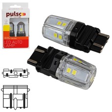 Лампа PULSO/габаритні/LED 3157/W2.5x16q/12SMD-2835/2контакта/9-36v/550/100lm/WHITE (LP-66315W)