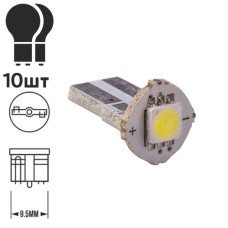 Лампа PULSO/габаритна/LED T10/1SMD-5050/12v/0.5w/12lm White (LP-121267)