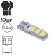 Лампа PULSO/габаритна/LED T10/6SMD-5050 static/12v/0.5w/240lm White (LP-132466)