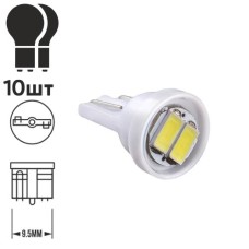 Лампа PULSO/габаритна/LED T10/2SMD-5630/12v/1w/80lm White (LP-128046)