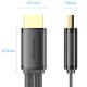 Кабель HDMI M - M, 2.0 м, V2.1, 8K 60Гц, плаский з обплетенням, Vention