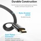 Кабель HDMI M - M, 2.0 м, V2.1, 8K 60Гц, плаский з обплетенням, Vention