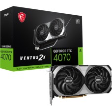 Відеокарта GF RTX 4070 12GB GDDR6X Ventus 2X E OC MSI (GeForce RTX 4070 VENTUS 2X E 12G OC)