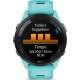 Смарт-годинник Garmin Forerunner 265 Black Bezel with Aqua Case and Aqua/Black Silicone Band (010-02810-52)