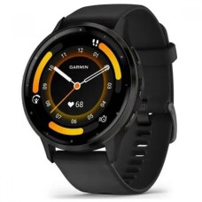 Смарт-годинник Garmin Venu 3 Slate Stainless Steel Bezel with Black Case and Silicone Band (010-02784-51)