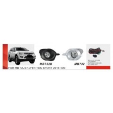 Фари дод. модель Mitsubishi Pajero Sport 2013-16/MB-732B/H11-12V55W/ел.проводка (MB-732B)