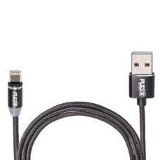 Кабель магнітний PULSO USB - Lightning 2,4А, 1m, black (тільки зарядка) (MC-2301L BK)