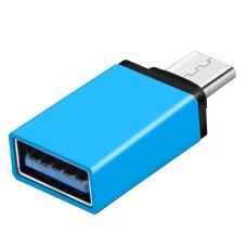 Перехідник USB3.1 Type-C - USB 3.0 AF (OTG) Blue