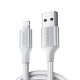 Кабель USB 2.0 AM-Lightning M, 2 м, 2.4A, Срібний, US199 UGREEN