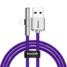 Кабель USB 3.1 AM-Lightning M, 1 м, 1.5A, 90° з кольоровою індикацією Пурпуровий, CAL7C Baseus