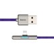 Кабель USB 3.1 AM-Lightning M, 1 м, 1.5A, 90° з кольоровою індикацією Пурпуровий, CAL7C Baseus