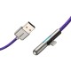 Кабель USB 3.1 AM-Lightning M, 1 м, 1.5A, 90° з кольоровою індикацією Пурпуровий, CAL7C Baseus