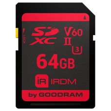 Memory card SD 64Gb GoodRAM IRDM SDXC V60 UHS-II U3 Retail