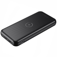 УМБ Choetech 10000mAh, 18W PD3.0/QC3.0, Wireless 10W, USB-C In/out, USB-A+Micro Li-pol чорна