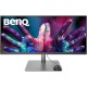 TFT 34" BenQ PD3420Q, IPS, WQHD, 2 x HDMI, DP, USB-C, USB-hub, HAS, колонки, темно-сірий