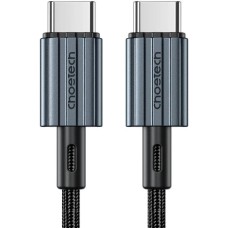 Кабель USB 2.0 Type-C M-M, 2.0 м, (60W) обплетення, чорний Choetech