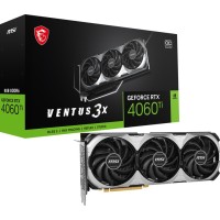 Відеокарта GF RTX 4060 Ti  8GB GDDR6 Ventus 3X E OC MSI (GeForce RTX 4060 TI VENTUS 3X E 8G OC)