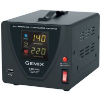 Стабілізатор напруги Gemix SDR-500, 500ВА/350Вт, Ступінчастий