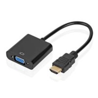 Адаптер Atcom HDMI - VGA (M/F),  0.1 м, Black (AT9220)