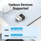 Перехідник USB 2.0 AМ --> USB Type-C (F) Black PVC Vention