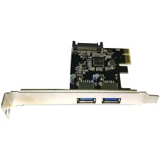 PCI-E Контролер USB3.0 (2ext. Molex) Low Profile Bracket, чіпсет ASM1042, RTL