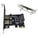 PCI-E Контролер USB3.0 (2ext. Molex) Low Profile Bracket, чіпсет ASM1042, RTL