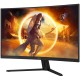 TFT 31.5" AOC CQ32G4VE, VA, QHD, 180Гц, 0,5 мс, вигнутий, 2хHDMI, DP, чорно-сірий