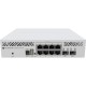 Комутатор Mikrotik CRS310-8G+2S+IN, 8x 2.5G Ethernet ports, 2x SFP+ ports, USB type A, 800MHz CPU, 256MB RAM, 32MB FLASH, RouterOS L5 v7, desktop enclosure