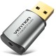 Звукова плата USB Vention Audio USB - 1х3,5 мм jack 4pin Metal (OMTP-CTIA)