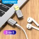 Звукова плата USB Vention Audio USB - 1х3,5 мм jack 4pin Metal (OMTP-CTIA)