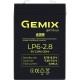 Акумуляторна батарея Gemix 6V, 2.8Ah AGM black