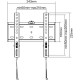 Кріплення для ТВ SATELIT 19-49FIX200 VESA 200x200/Max 30kg/Fixed mounts/Black