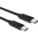 Кабель USB 2.0 Type-C M-M, 1.0 м, (60W) PVC чорний Choetech