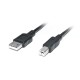 Кабель REAL-EL Pro USB - USB Type-B V 2.0 (M/M), 2 м, чорний (EL123500026)