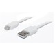 Кабель REAL-EL USB - Lightning (M/M), 1 м, білий (EL123500033)