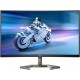 TFT 31,5" Philips 32M1C5200W, VA, 240 Hz, 0,5ms, вигнутий, 2xHDMI, DP, HAS, сірий