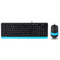 Комплект (клавіатура, миша) A4Tech F1010 Black/Blue USB