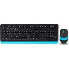 Комплект (клавіатура, мишка) бездротовий A4Tech FG1010 Black/Blue USB