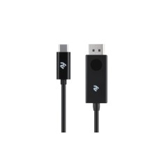 Кабель 2E Displayport - USB Type-C (M/M), 1 м, Black (2E-W1402)