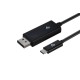 Кабель 2E Displayport - USB Type-C (M/M), 1 м, Black (2E-W1402)