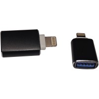 Перехідник OTG Lightning - USB 3.0 AF Black