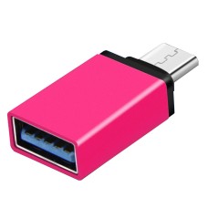 Перехідник USB3.1 Type-C - USB 3.0 AF (OTG) Pink